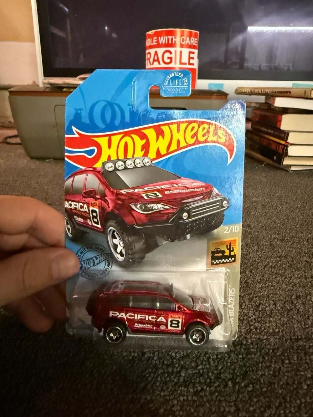 Hot Wheels 2020 Baja Blazers Chrysler Pacifica Dark Red Die Cast Toy Car #51/250
